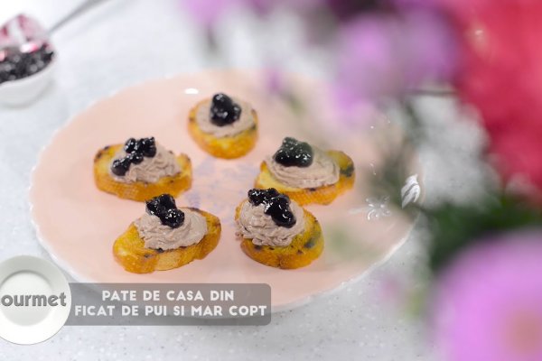 Pate de casa, din ficat de pui si mar copt - Reteta video