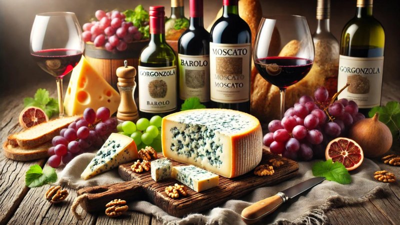 Asocierea brânzei Gorgonzola cu vinurile Italiene