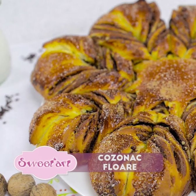 Cozonac floare, reteta video