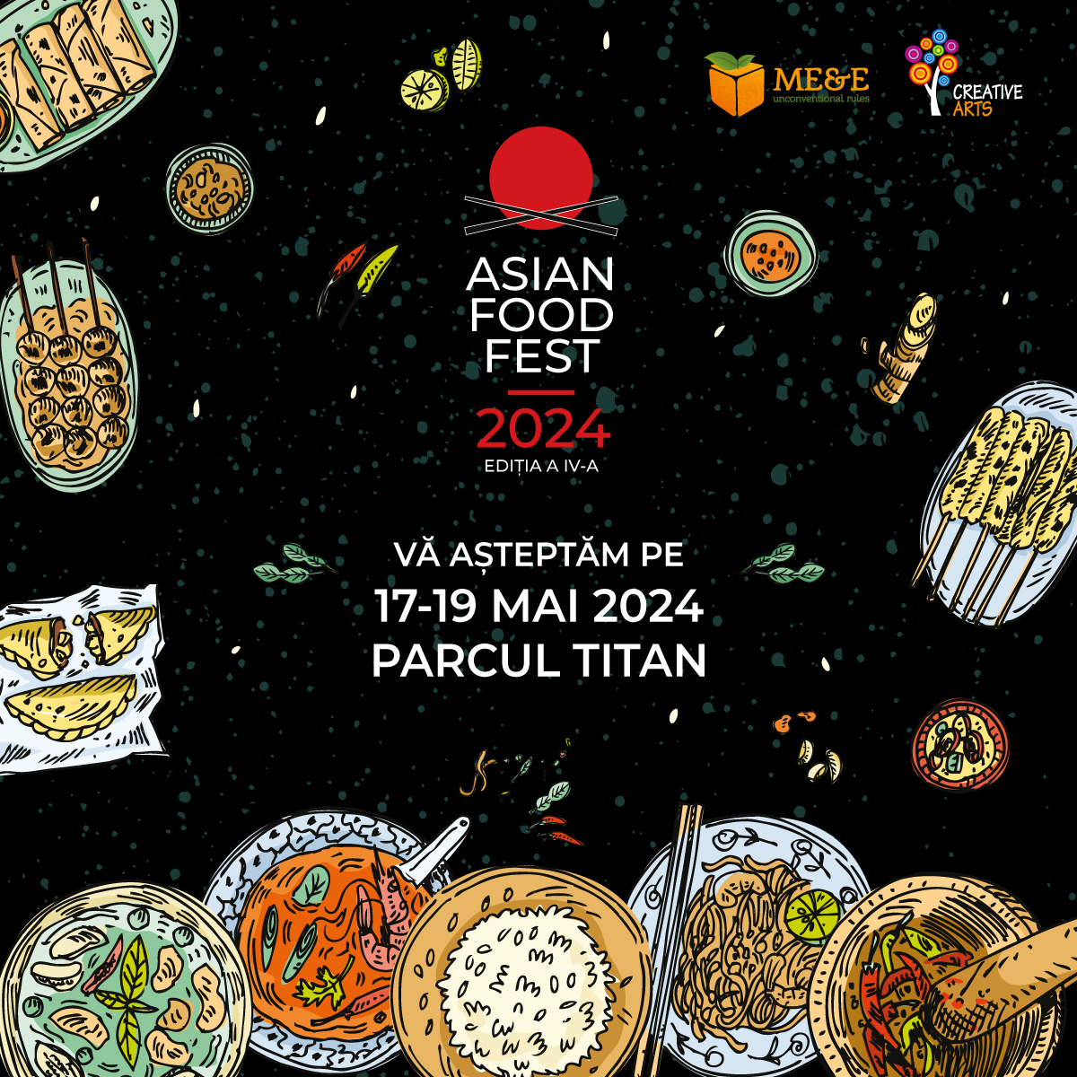 Bucătăriile Asiei se dau în spectacol, în Parcul Titan din București, între 17 și 19 mai - 15 țări propun sute de mâncăruri la ASIAN FOOD FEST