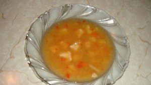 Supa de cartofi cu carne de pui