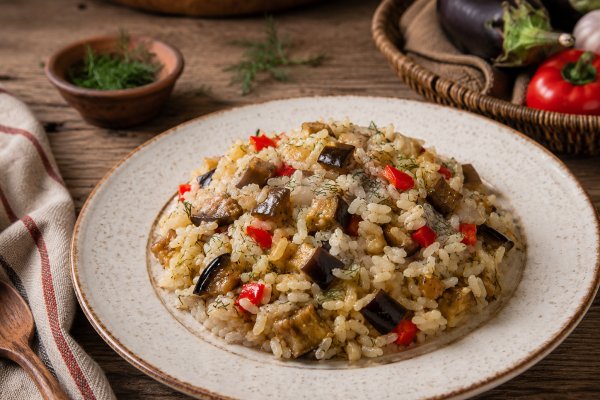 Pilaf turcesc cu vinete